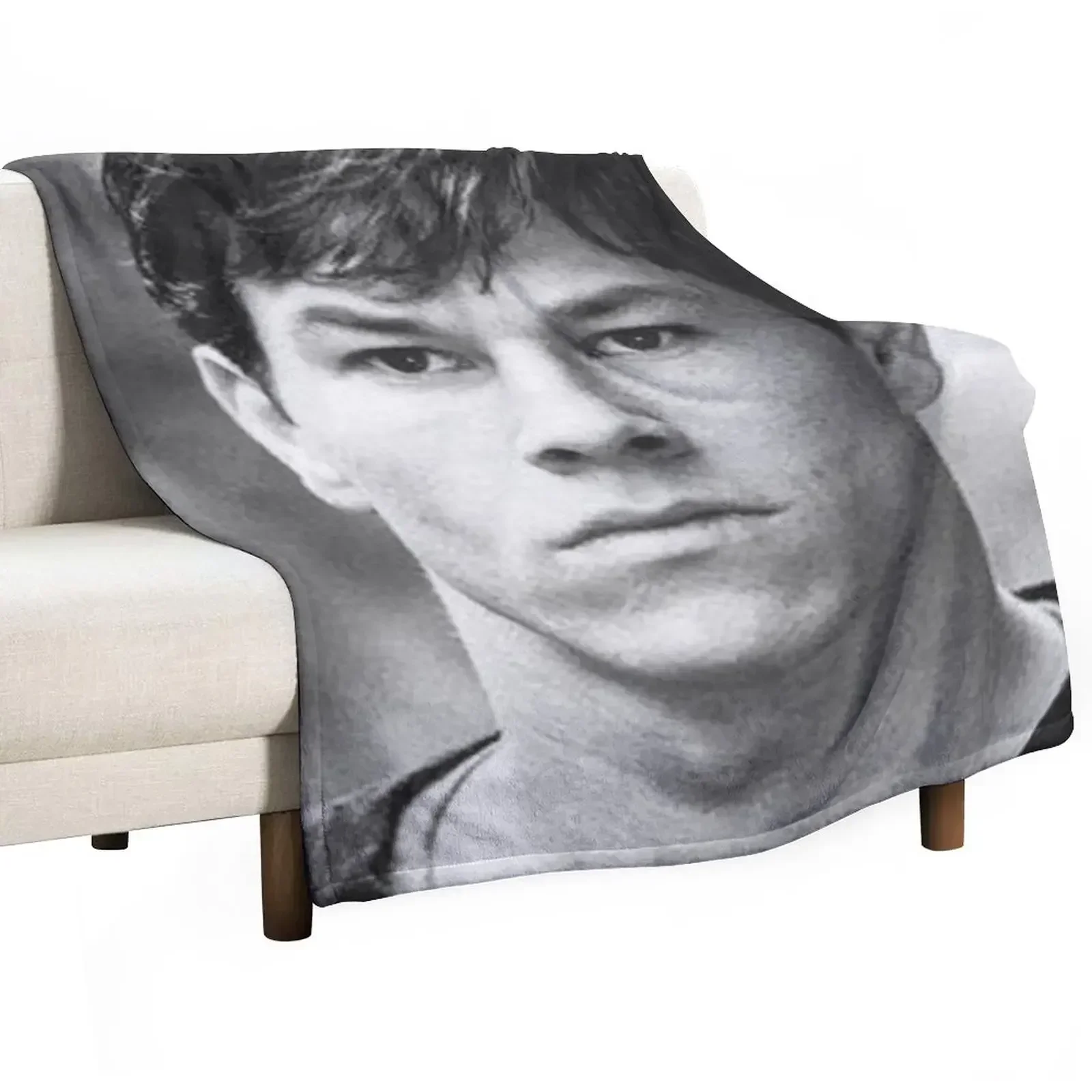 mark wahlberg Throw Blanket Plaid sofa bed Loose Hair Blankets