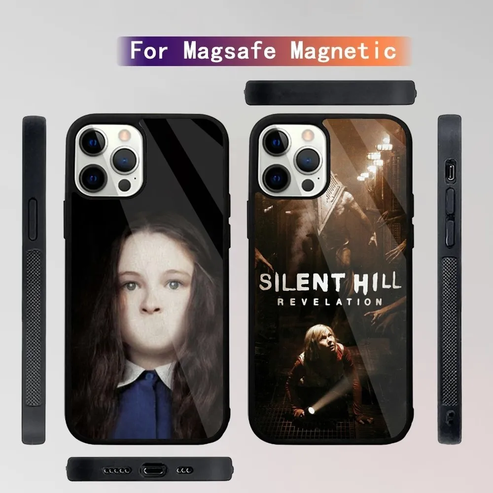 S-Silent Hill H-Horror  Phone Case For iPhone 15,14,13,12,11,Plus,Pro,Max Mini Magsafe Magnetic Wireless Charging