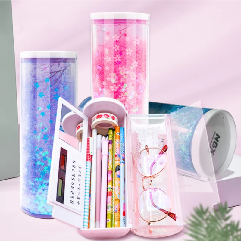 NBX smart password lock pen box technology quicksand pencil case large capacity cute coded lock pencil box