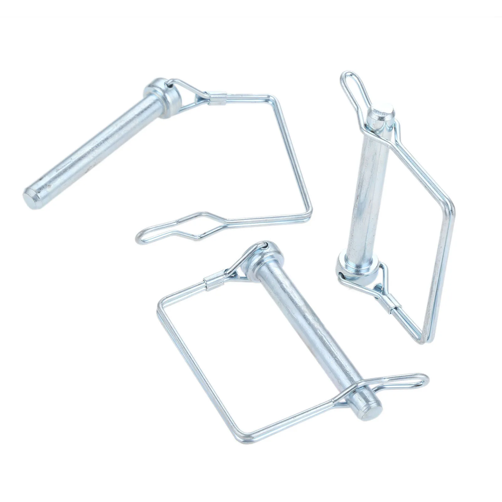 2PCS M9.5*70mm Steel Square Shaft Locking Pin Safety Coupler Pin Retainer For Bicycle Stroller Cargo Boat Lawn Wagons Trailers
