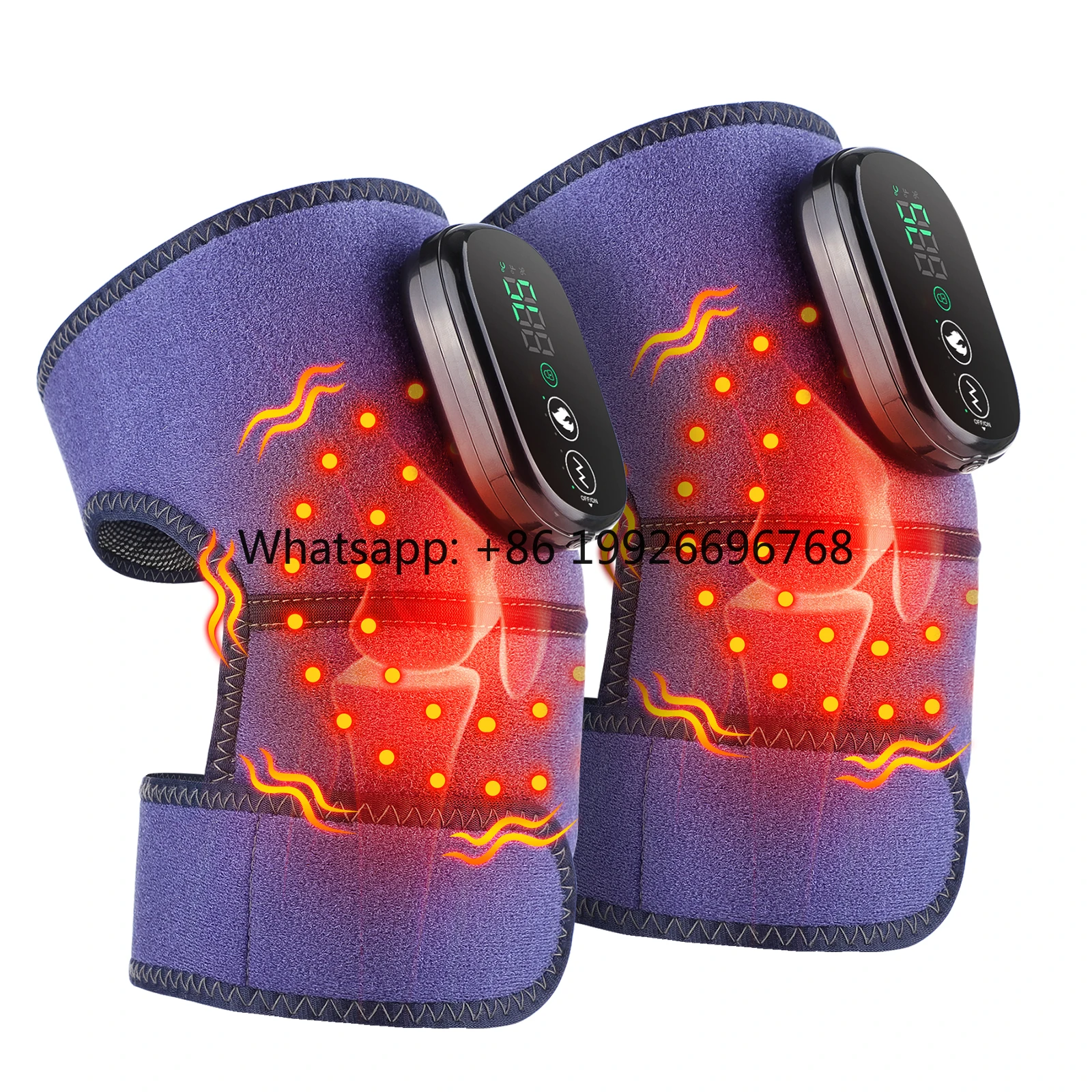 

Двойной многофункциональный массажер для колена с зарядкой через USB, красный свет, вибрация с подогревом, снятие усталости, горячая реабилитационная терапия, принадлежности