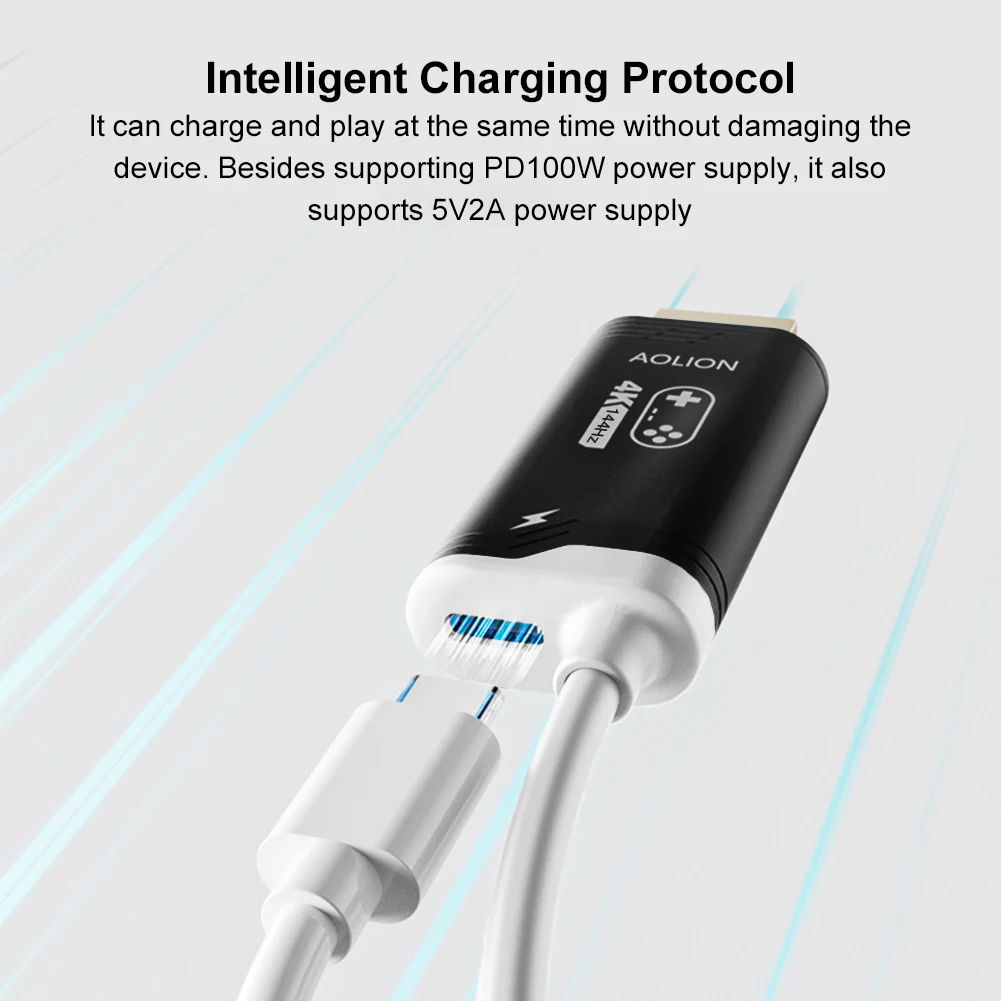للتبديل 2 USB C إلى HDMI-متوافق مهائي كابلات كابل التقاط الفيديو 4K 60 هرتز/4 كيلو 120 هرتز PD 100 واط ل SteamDeck ل ROG Ally