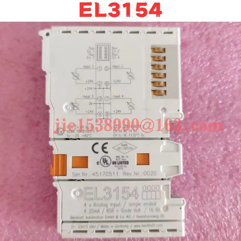 Used PLC Controller EL3154  Normal Function Tested OK