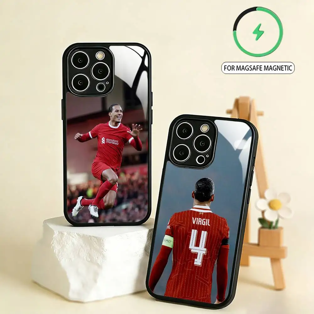 

Virgil Van Dijk VVD Phone Case For iPhone17,16,15,14,13,12,11 Plus,Pro Max Magnetic For Magsafe Wireless Charging