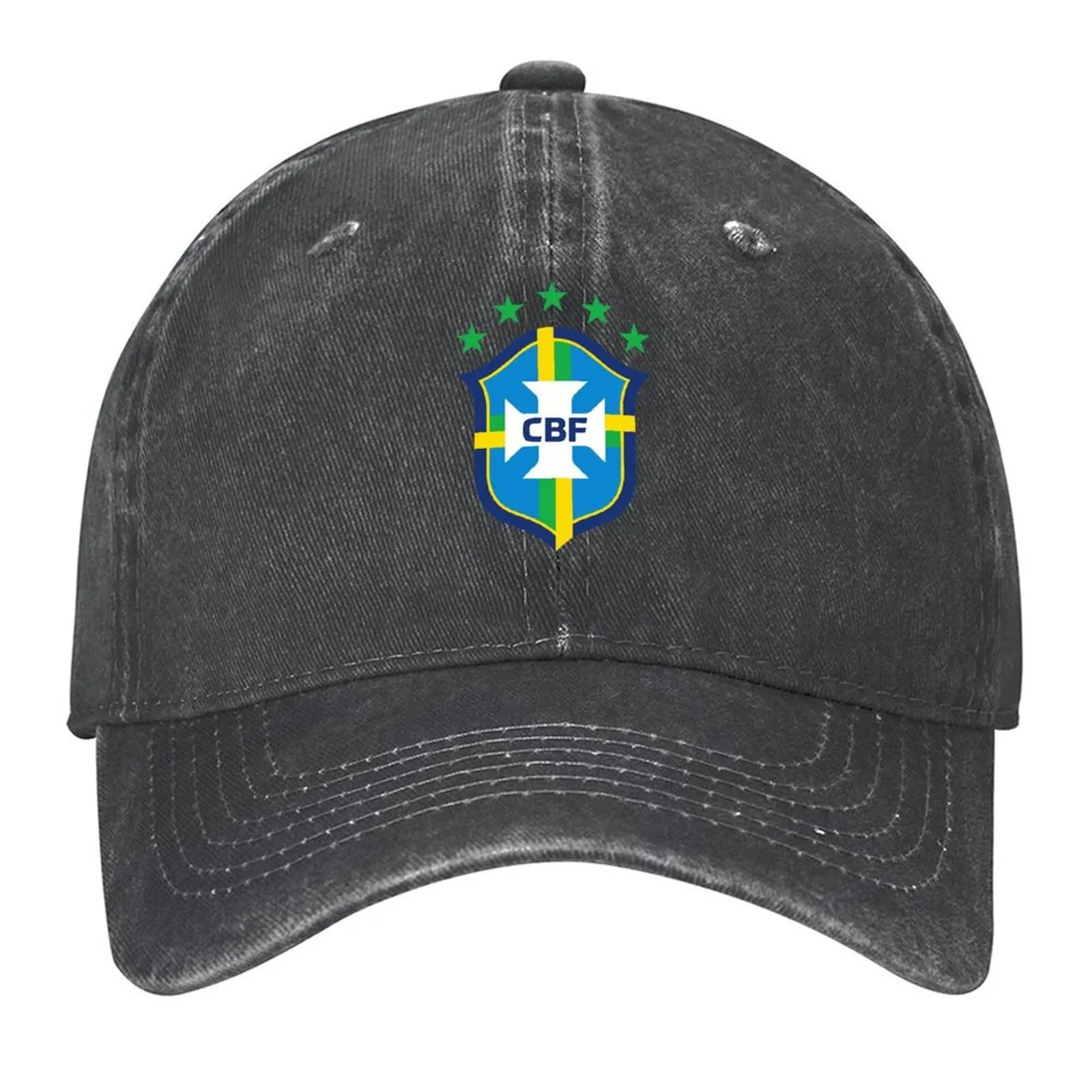 

Brazil Soccer Logo T-Shirt Baseball Cap Icon Anime Hat Horse Hat Unique hats Designer Man Women's