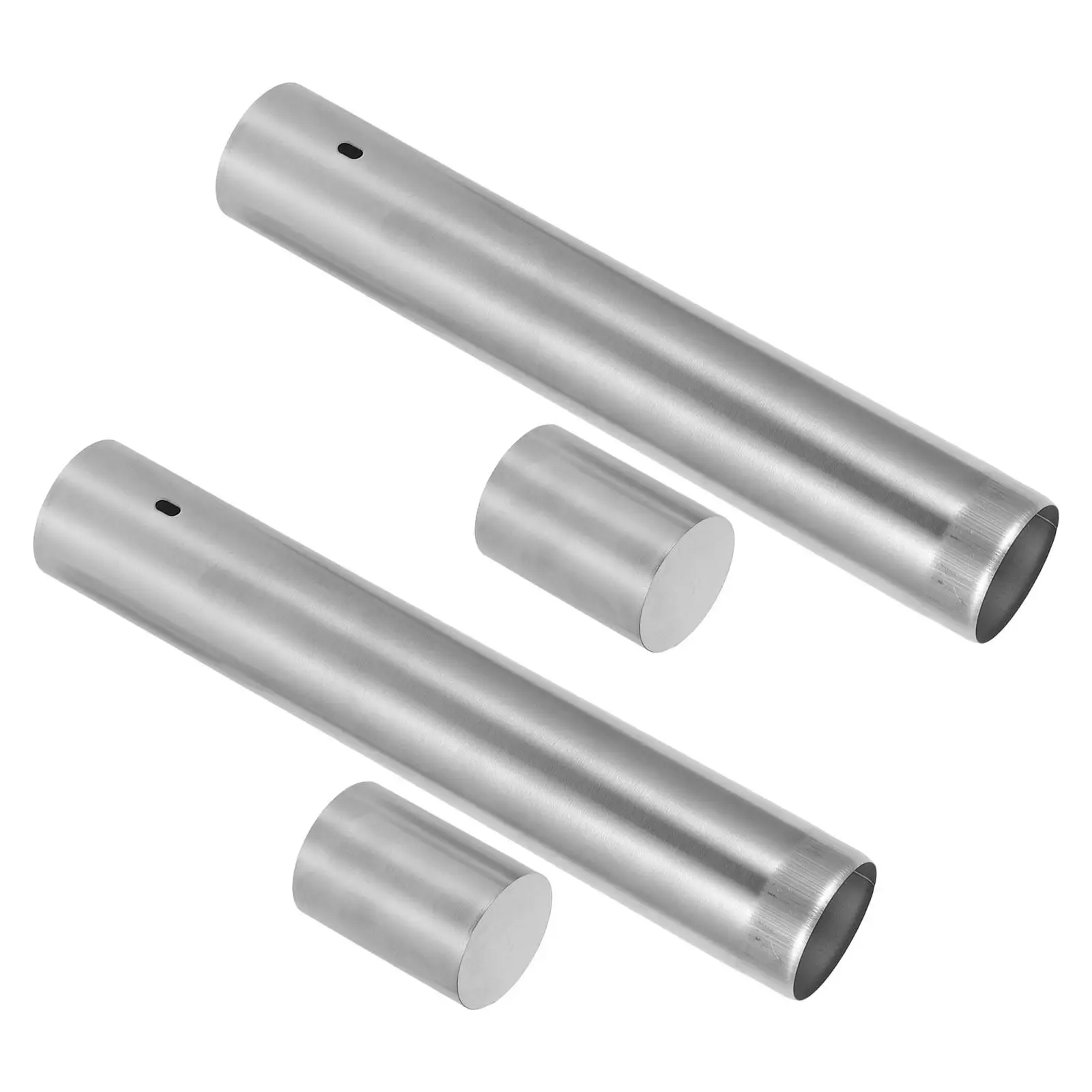 

2PCS Birth Certificate Holder Tube Stainless Steel Document Storage Cylinder File Organizer with Protective Case for Keepsake