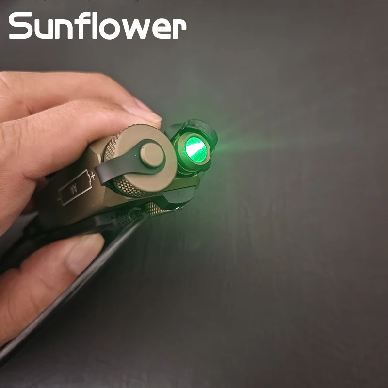 Sotac Airsoft OTAL-C IR Green Laser Offset Tactical Aiming OTAC C IR Hunting Weapon Light for 20mm Picatinny Rail Accessories - Image 4