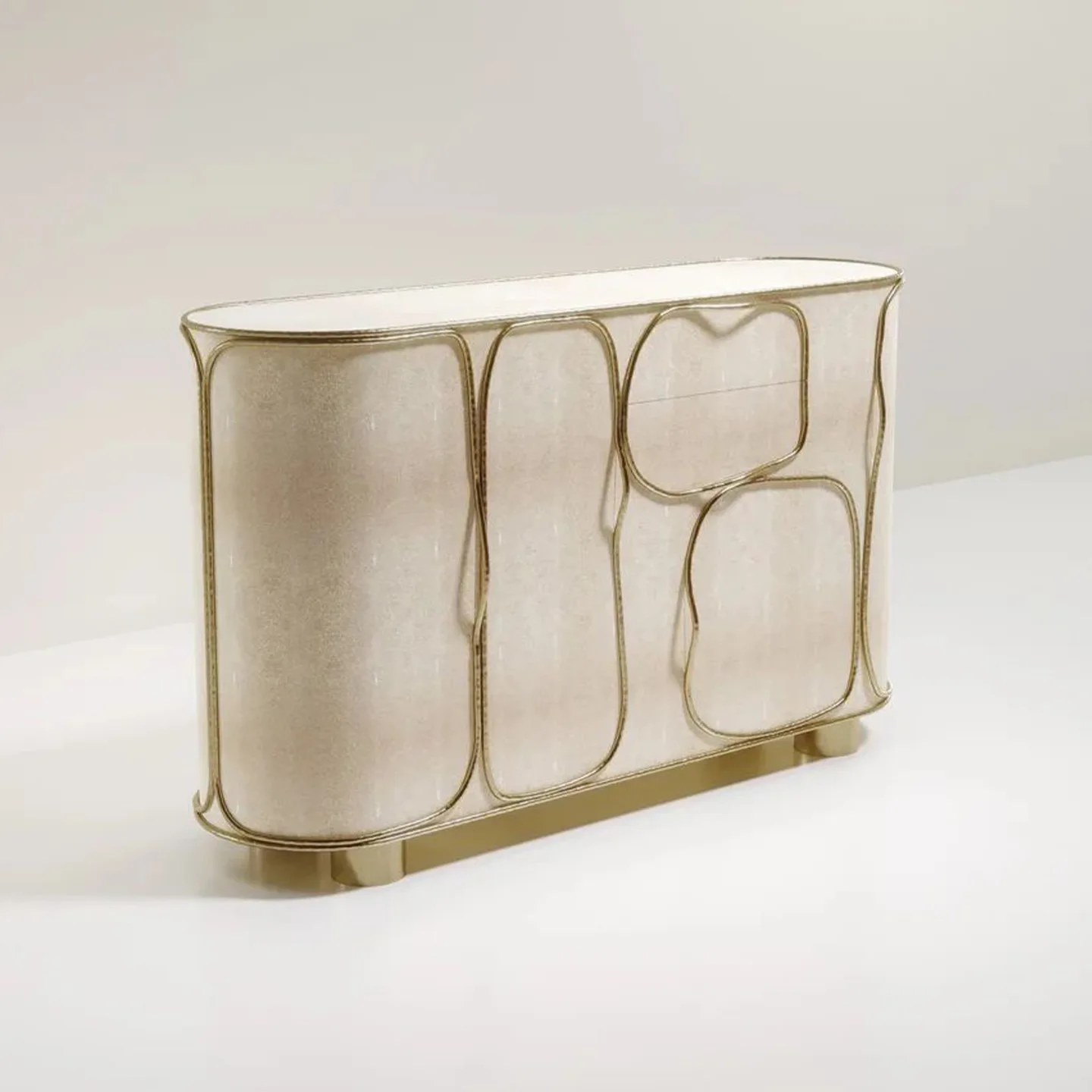 مدخل خزانة ضوء فاخر الراقية مدخل الباب الأمامي عرض نهاية الجدول مصمم فيلا المنزل خزانة خزانة جانبية إبداعية #2