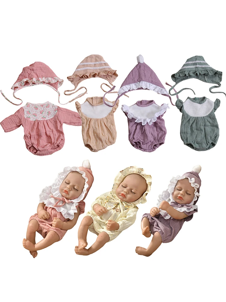 Urocze ubranka dla lalek dla 40cm Reborn ubranka dla dzieci 15 cali body dla lalek wykwintne piękne ubranka dla lalek akcesoria Kid urodziny Gif — zdjęcie 2