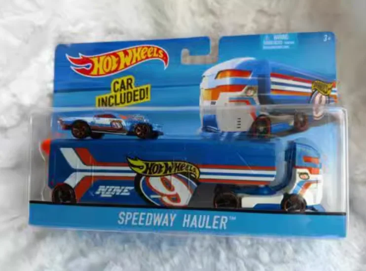 

HOT WHEELS 1:64 SPEEDWAY HAULER Collection of die-cast alloy car model ornaments