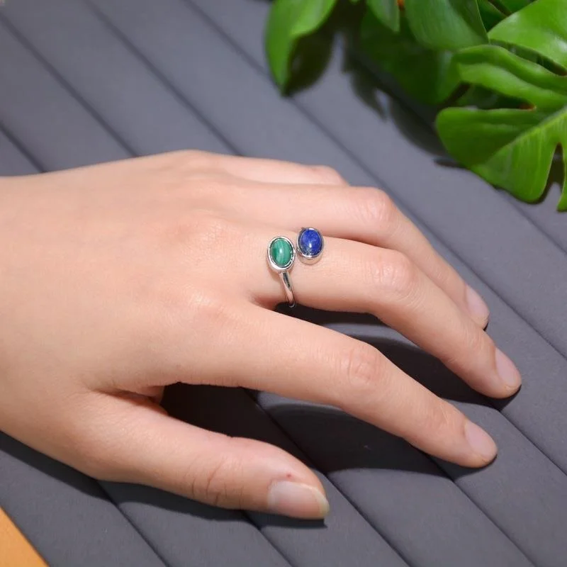 

Ретро-кольцо с двойной головкой и кристаллами, открытое, экстравагантное, в этническом стиле, женское модное кольцо, роскошное ювелирное украшение