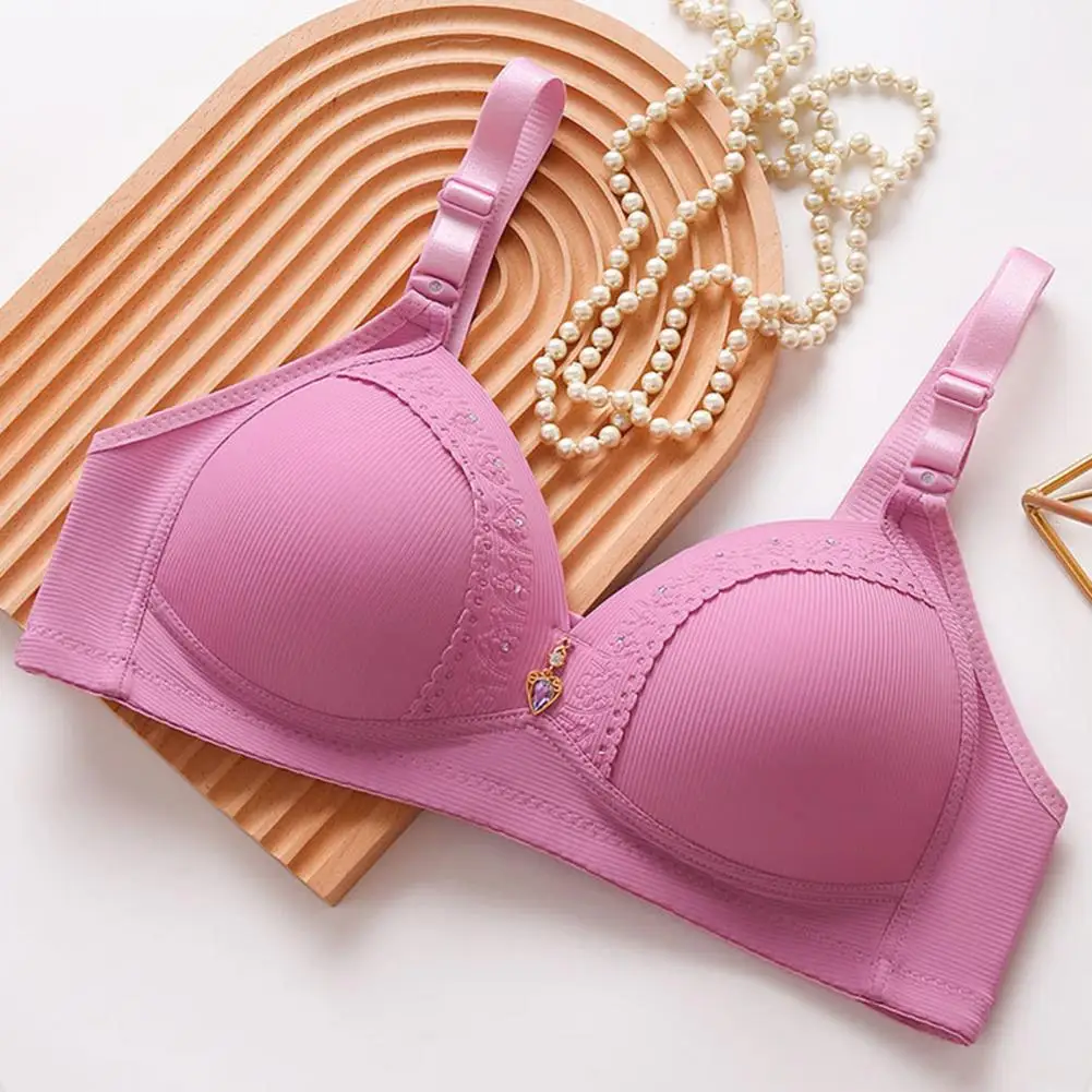 2026 NEUE Frauen Bralette Keine Bügel Gepolsterte Breite Träger Atmungs Push-Up Volle Abdeckung Mittleren Alters Damen Wireless-Bh BIKINI