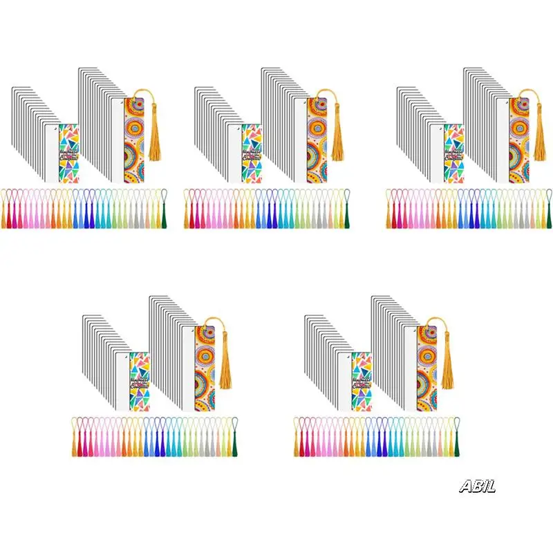 150Pcs Sublimation Blank Bookmarks, Sublimation Blank Products DIY Bookmark Projects Sublimation Double Sublimation