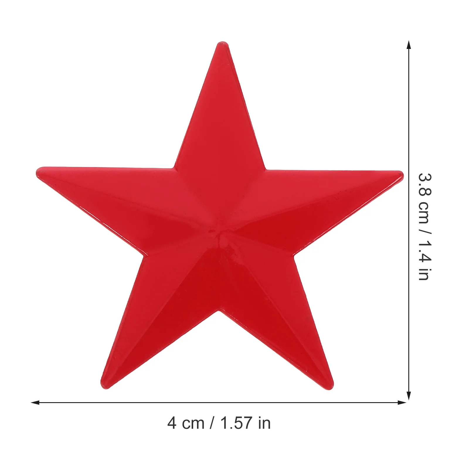 10 قطعة قبعة نجمة خماسية بروش خفيفة الوزن دبابيس التلبيب الألومنيوم للقبعات والسترات حقائب الظهر شارة الصدر أنيقة للجنسين #6