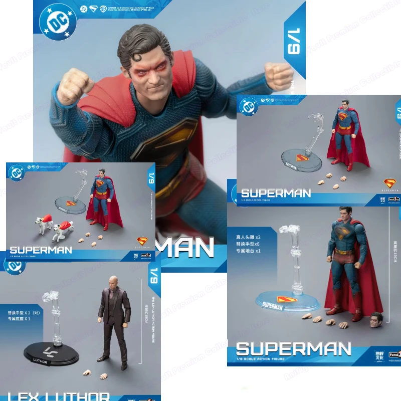 

2025 Fondjoy Battle Damaged Superman Action Figure David Corenswet 1/9 New Superman Figure Pvc Joint Movable Kid Toy Boy Gift