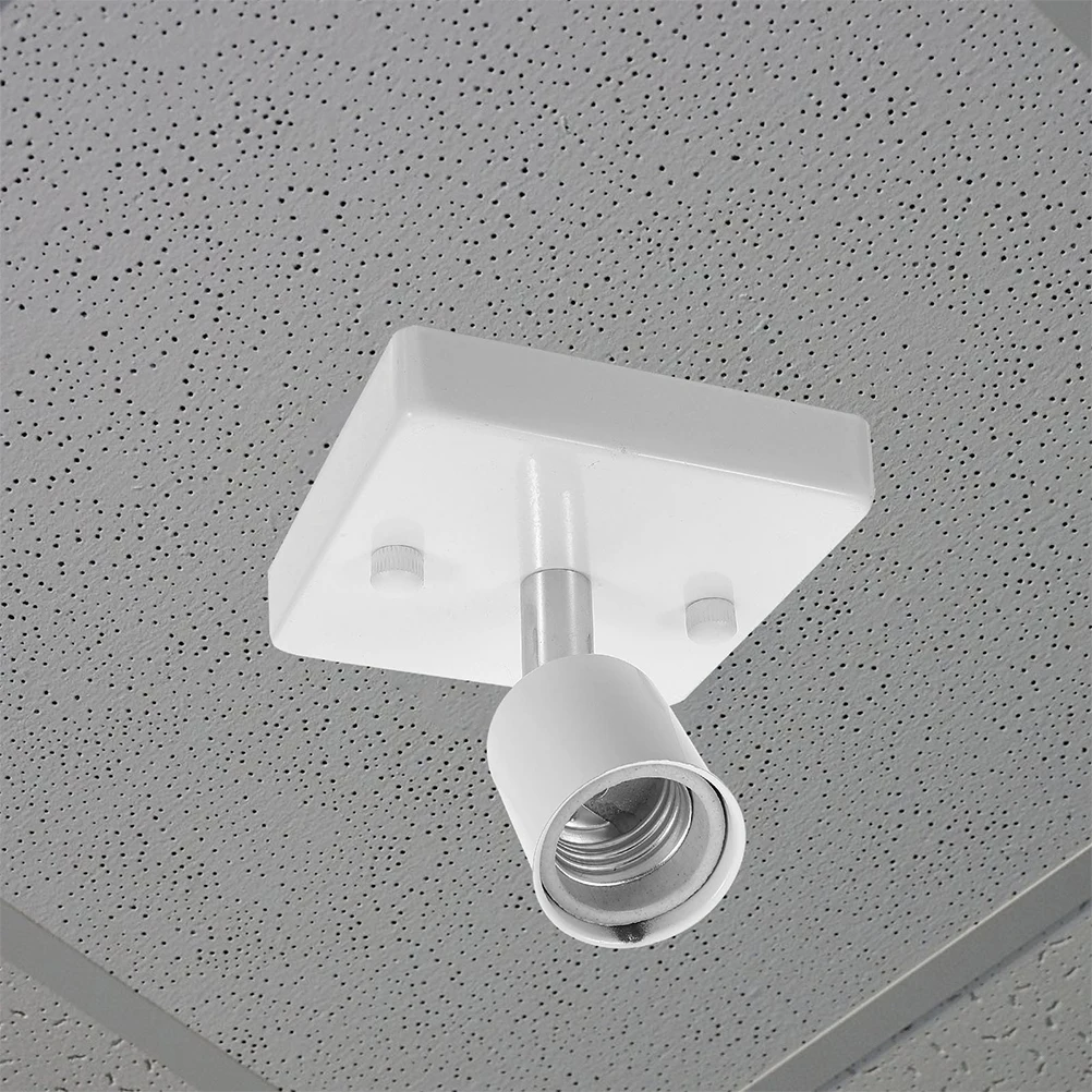 

2pcs E27 Ceramic Screw Lamp Socket High Temp Resistant 180 Degree Adjustable Bulb Holder For Home Office Commercial Lighting