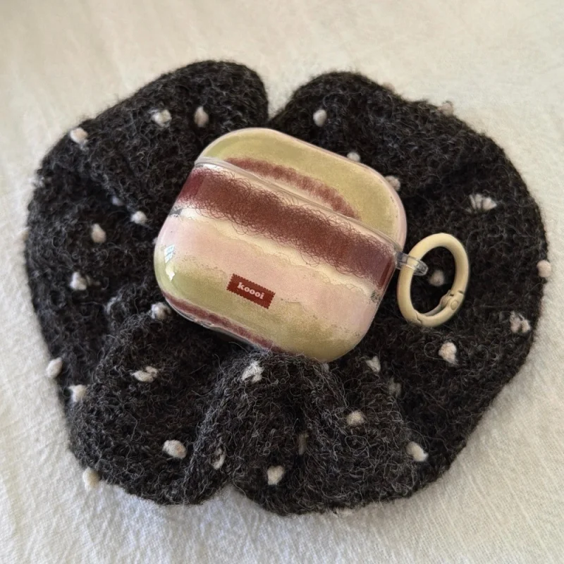 

Blooming Plush Stripes Earphone Sleeves for Appleairpods3/4Personalized Anti-dropPRO2/PRO3Cartoon