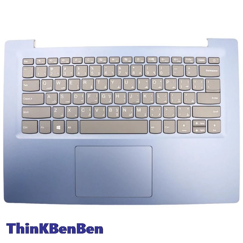 ARA Arabic Blue Keyboard Upper Case Palmrest Shell Cover For Lenovo Ideapad S130 14 130s 14 14IGM 120s 14 14IAP 5CB0R61455