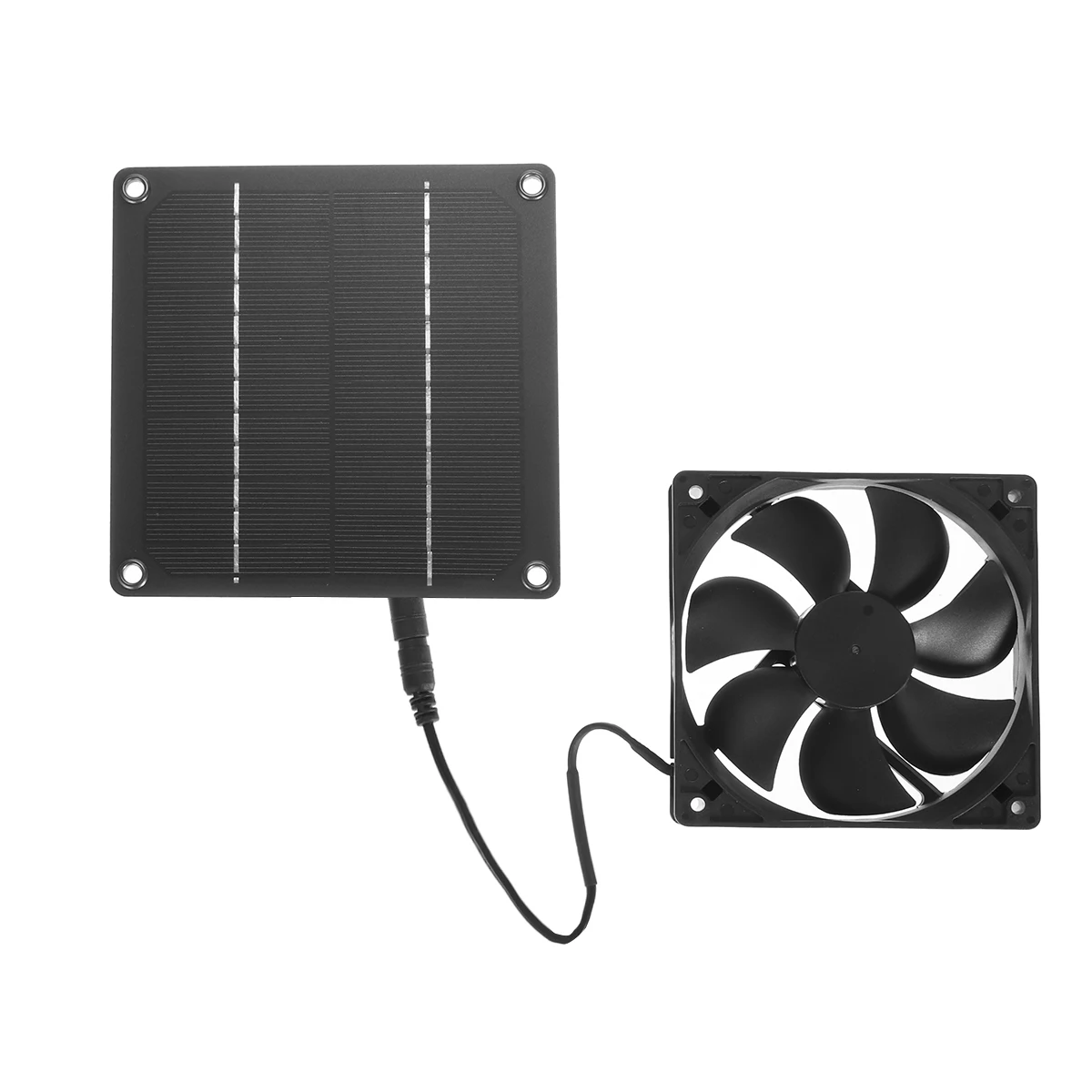 12V 50W Mini Portable outdoor solar panel exhaust fan IP65 greenhouse dog chicken house waterproof Solar charging fan photovolta