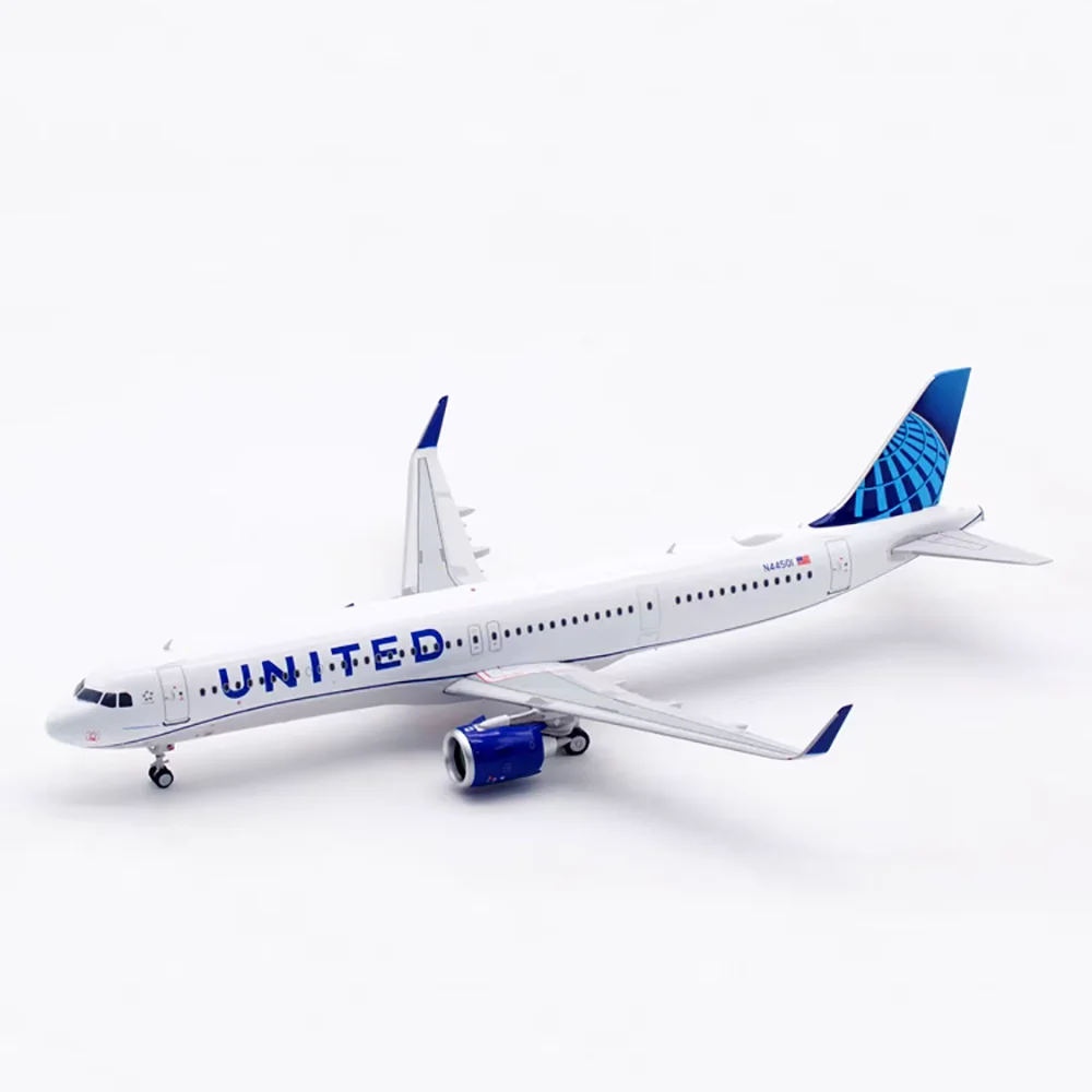 Diecast Inflight United Airlines A321neo N44501 Finished Alloy Aircraft Model 1/200 Scale Simulation Aeroplane Model Gift Toy