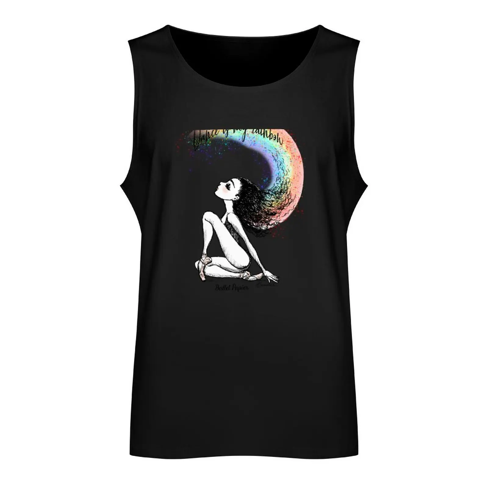 Dance Is My Rainbow Tank Top vests for men Muscle fit Men's t-shirts