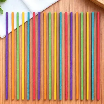 

50Pcs Wooden Rhythm Sticks Rounded Edges Practical Percussion Instruments Indoor Outdoor Playing Music Creativity Aids