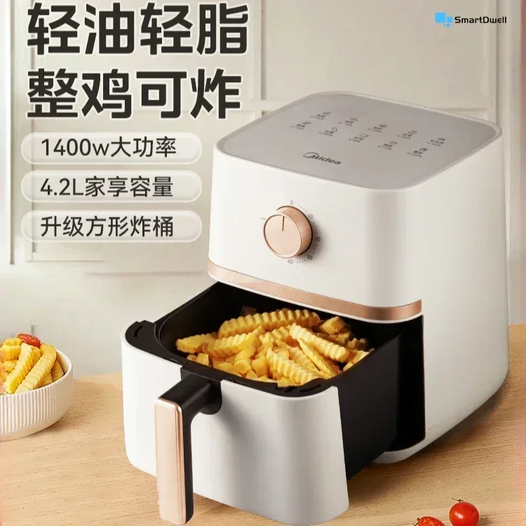 Household Air Fryer: New, Smart Integrated. Multi-Function, Flip-Free. Electric Fryer & Air Fryer Oven.