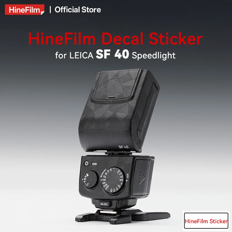 

Hinefilm Skin for Leica SF40 Flash Sticker Premium Decal Skin for Leica SF 40 Flash Speedlight Protector Sticker
