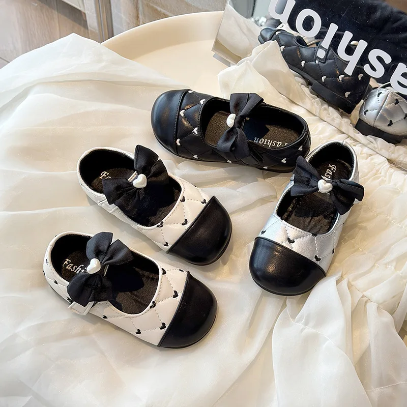 

Sweet Gril Shoe 2026 Spring New Girl Princess Shoes Soft Sole Mary Jane Shoes Party Shoes Casual Child Shoe Children's Flats