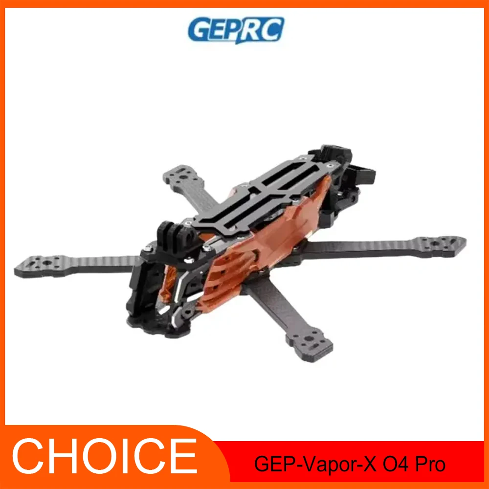 

GEPRC GEP-Vapor-X Рама Подходит Vapor-X O4 5 6-дюймовый дрон из углеродного волокна RC FPV Квадрокоптер Вертолет Запасные аксессуары Часть