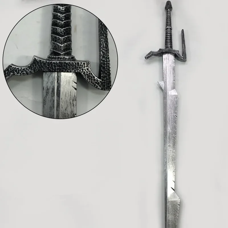 Cosplay E lembut Sword 1:1 Wild Hunt Sword Weapon Prop Role Play Gift Safety PU Sparrowhawk Sword Alice White Wolf Wizard