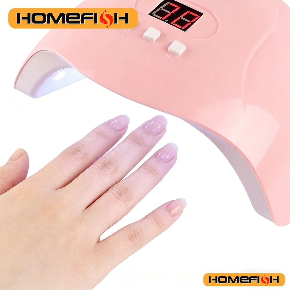 LED Ultraviolet Lamp - Professional Nail Art Accessories for Drying Nail Glue - Phototherapy for Nails