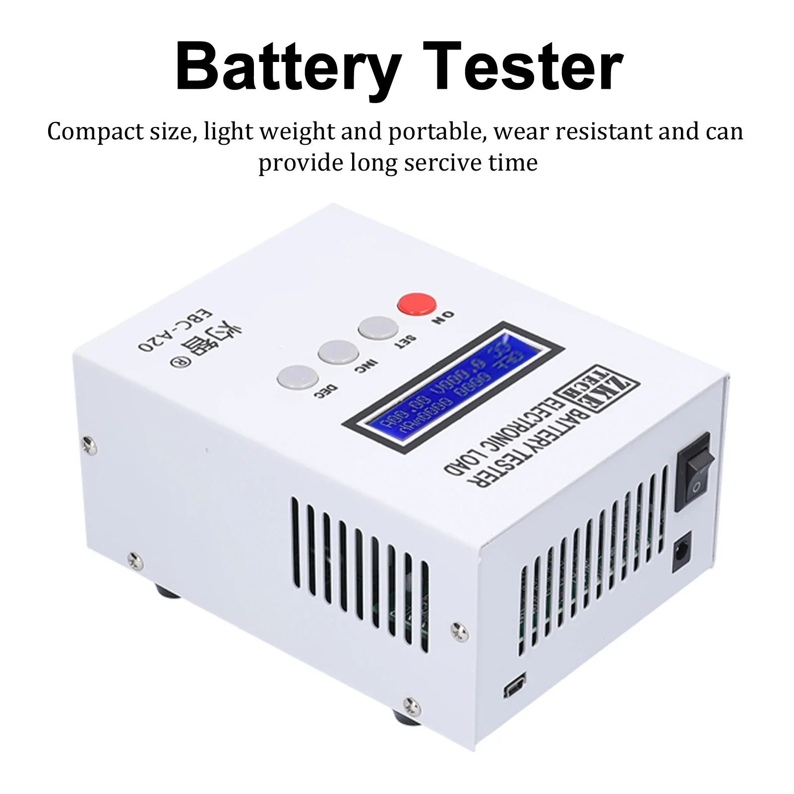 for  Battery Tester 30V 20A 85W Lithium Leadacid Battery Capacity Tester 5A Recharge 20A Discharge PC Online Control