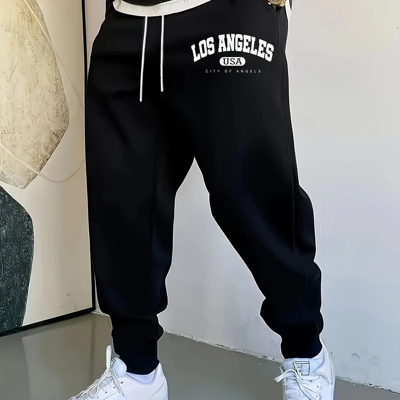 Autumn Winter Casual Pants Los Angeles Design Pattern Printed Man Outdoor travel Relaxation Sports Running Trend Loose Version