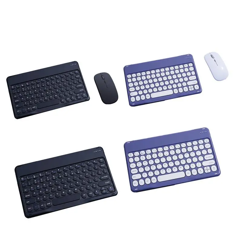 Tablet Keyboard Wireless Mini Keyboard For IOS Round Key Typewriter Keyboard Wireless Keyboard For Tablets And Phones