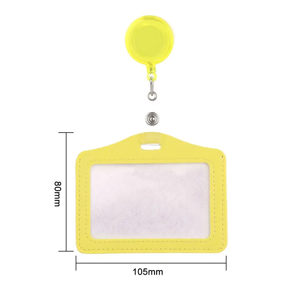 Porta carte d'identità con custodia per badge per forniture per ufficio da 12 colori con guscio protettivo con bobina retrattile