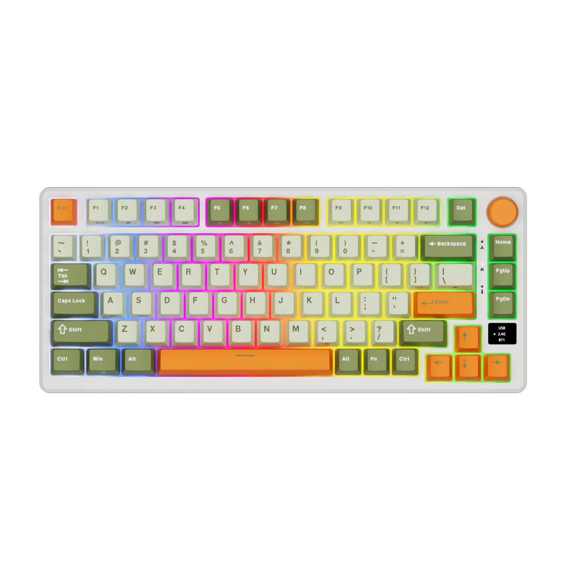 RK ROYAL KLUDGE RK M75 ガスケットメカニカルキーボード 81 キー RGB