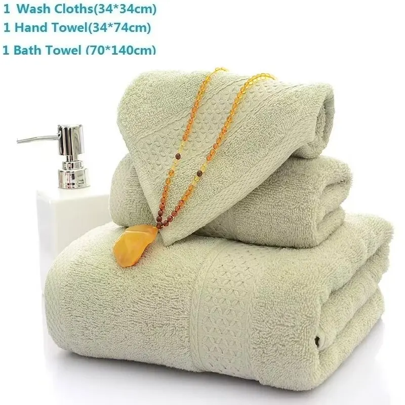 Ensemble de serviettes de bain en coton douces et absorbantes_voghion.com