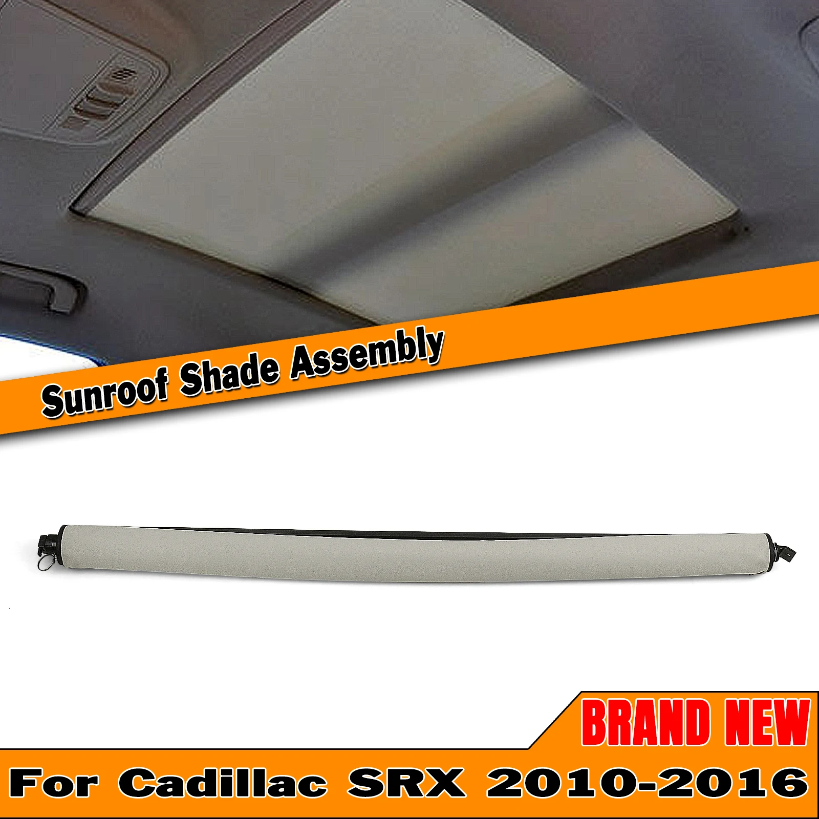 

Car Sunroof Curtain Cloth Dome Sun Roof Window Roller Blind Shade Cover With Clips For Cadillac SRX 2010-2016