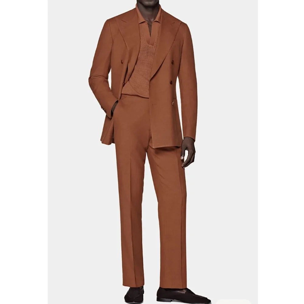 

Men Formal Business Suits 2 Piecs Blazer Pants Slim Fit Casual Daily Commute Social High Quality Tuxedo
