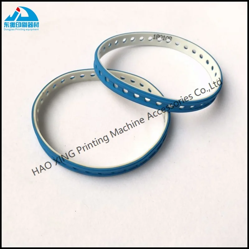 Drukmachines Onderdelen Blauw Zuigband F4.614.560 245x10mm voor Heidelberg XL75 XL105 SM102 Afdrukken Onderdelen Vertragen Riem