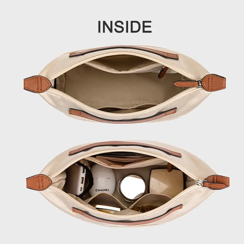 Bag Organizer Inner Liner Accessory For Longchamp LE PLIAGE Handbags Expand Space Anti-Collapse Satin Fabric Insert Pocket