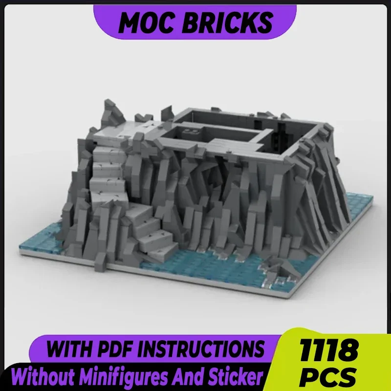 

Средневековая модель Moc, строительные кирпичи, замок, камень, ступенька, нижняя пластина, технология, модульные блоки, подарок, рождественские игрушки, наборы «сделай сам», сборка