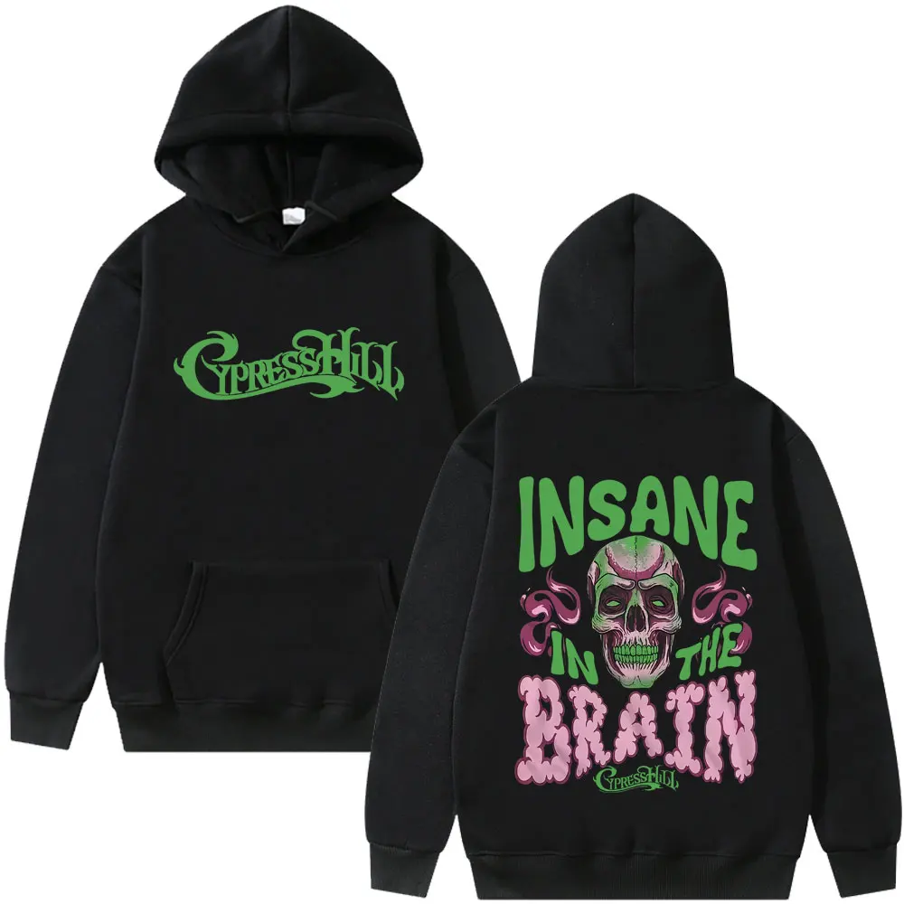 

Rapper Cypress Hill Black Sunday Insane in The Brain Hoodie Skeleton Print Tracksuit Men Women Fashion Hip Hop Oversized Hoodies