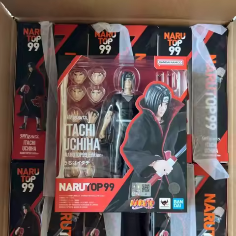 100% Original Bandai Sh Figuarts Shf Narutop 99 Edition Itachi Uchiha Action Figures Anime Model Toys Figura Pvc Gifts Naruto