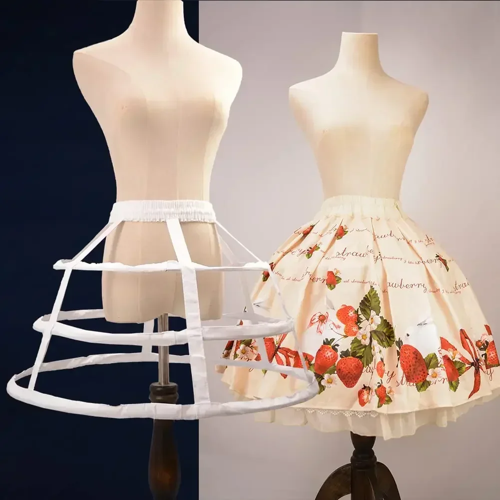 

Белая кринолиновая юбка-панталон для девочек с 3 обручами, ажурная, для свадебного платья, 2024