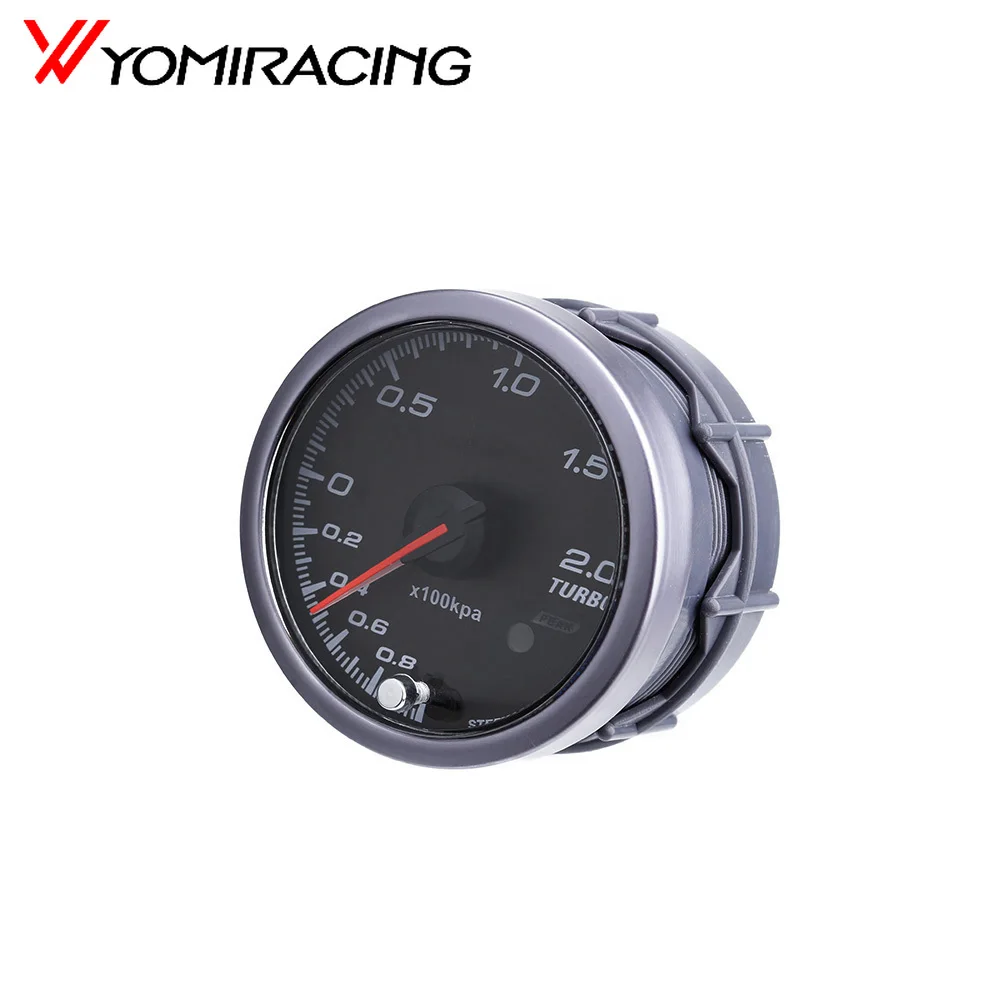 

2 BAR 60mm 2.5'' Boost Turbo Gauge White & Amber Light Dual Led Display With Peak Warning