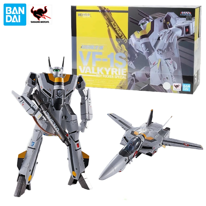 

Bandai DX Superalloy Battlestar Macross VF-1S Roy Fuka Machine Skull Fighter Anime Action Figure Toy Gift Model Collection Hobby