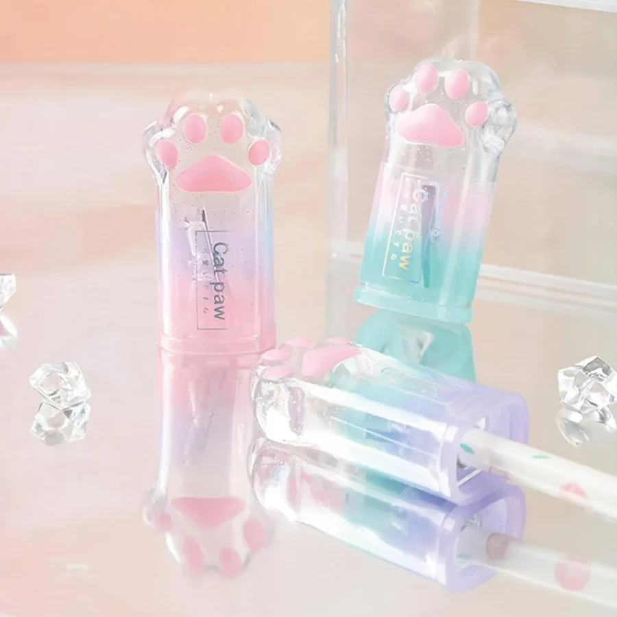 3-delige schattige cartoon kat poot handmatige puntenslijper set voor school- en kantoorgebruik Kawaii plastic puntenslijper ideaal voor meisjes