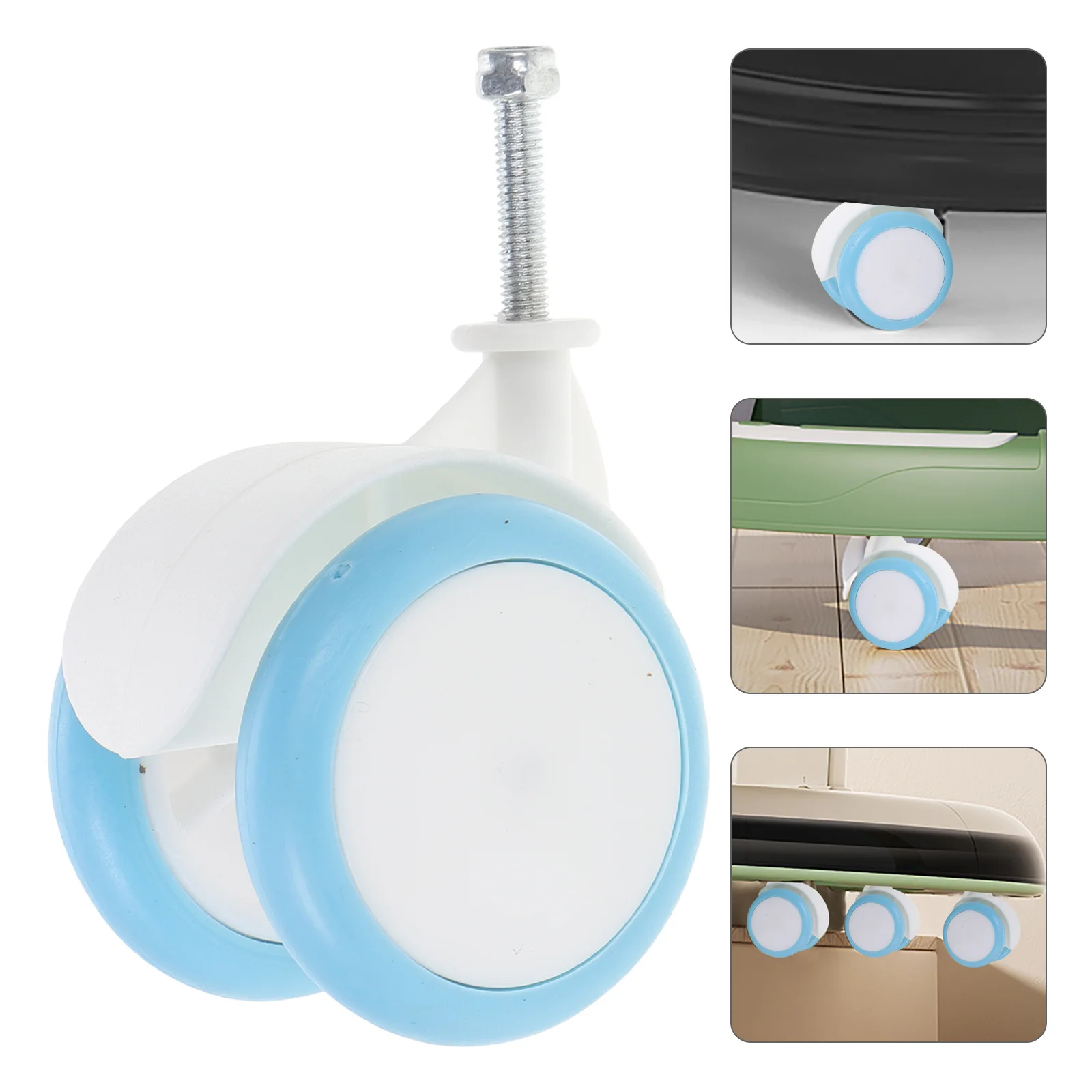 

4Pcs Baby Walker Wheels Replacement Universal Plastic Rubber Smooth Rollers Cart Accessories Infant Walker Parts